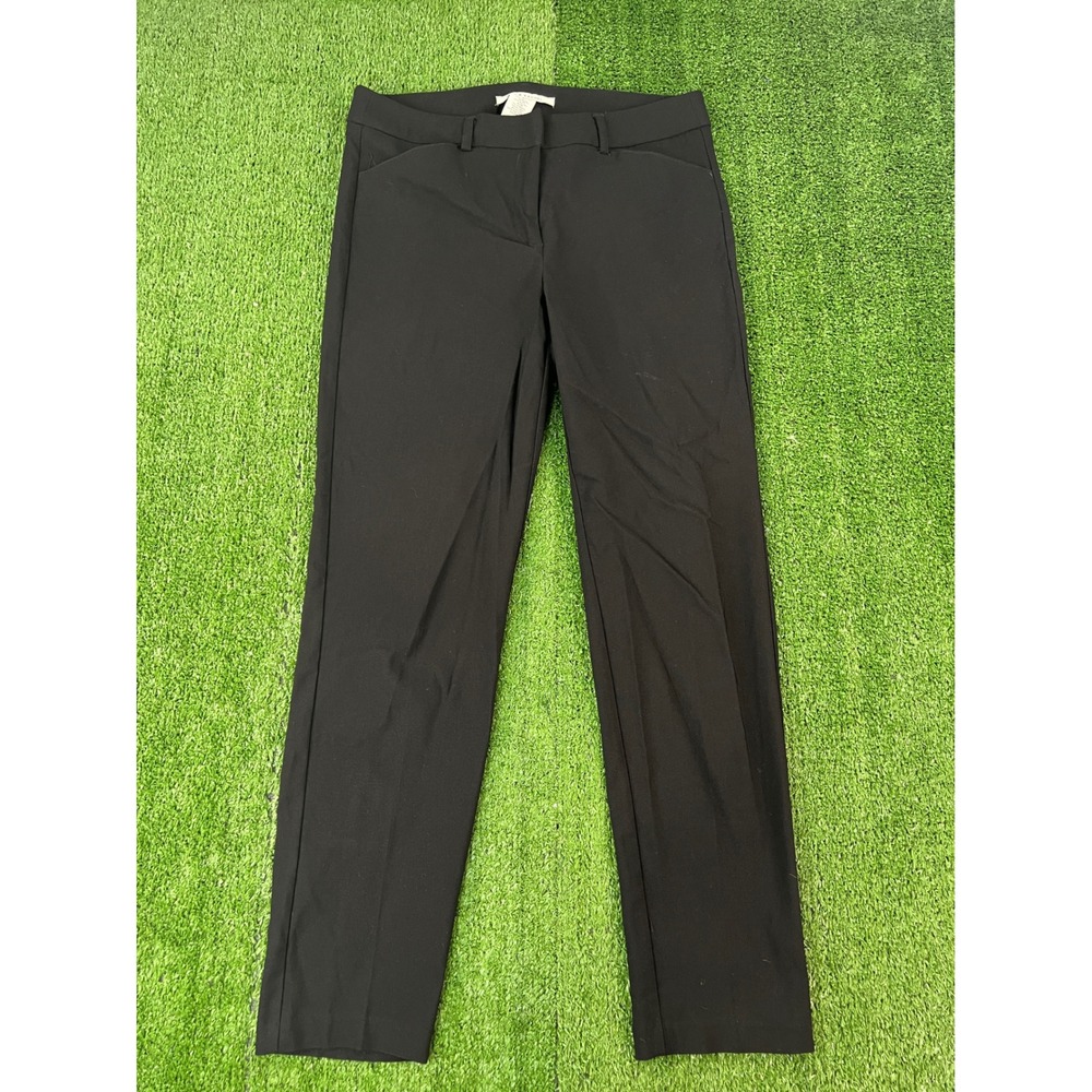 Zac & Rachel Womens Black Slim Leg Dress Pants Size 6 Stretch Career Trousers